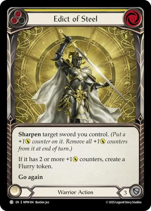 Edict of Steel (Yellow) (MPW104) [Mastery Pack Warrior]