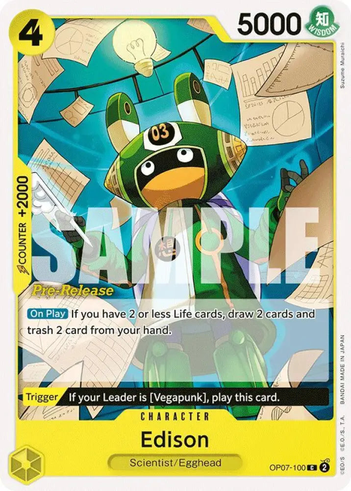 Edison (OP07-100) [500 Years in the Future Pre-Release Cards]