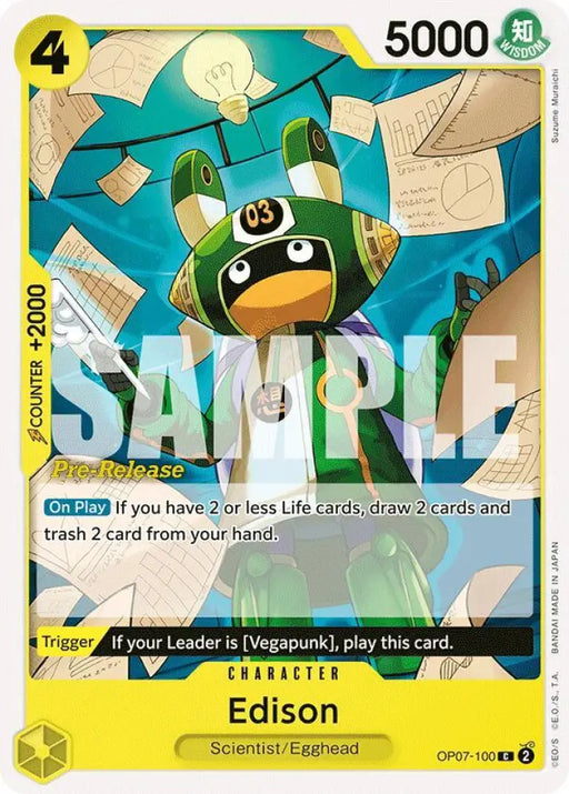 Edison (OP07-100) [500 Years in the Future Pre-Release Cards]
