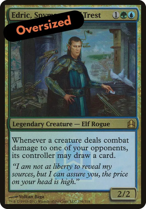 Edric Spymaster of Trest (Launch) (Oversized) [Commander 2011 Oversized] - MTG Single