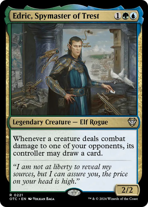 Edric Spymaster of Trest [Outlaws of Thunder Junction Commander] - MTG Single