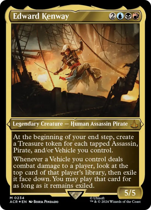 Edward Kenway (Foil Etched) [Assassin’s Creed] - MTG Single