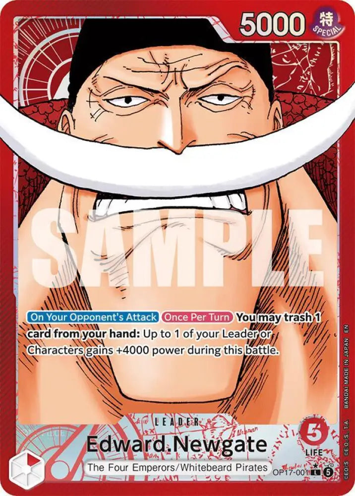 Edward.Newgate (Alternate Art) (OP17-001) [The World's Strongest Warriors]