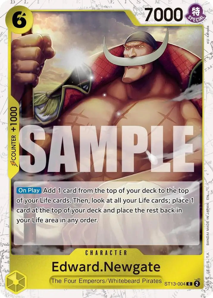 Edward.Newgate - ST13-004 (Pirate Foil) [Premium Booster -The Best- Vol. 2]