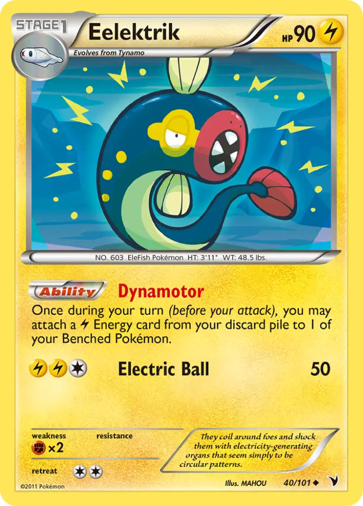 Eelektrik (40/101) [Black & White: Noble Victories] - Pokemon Single