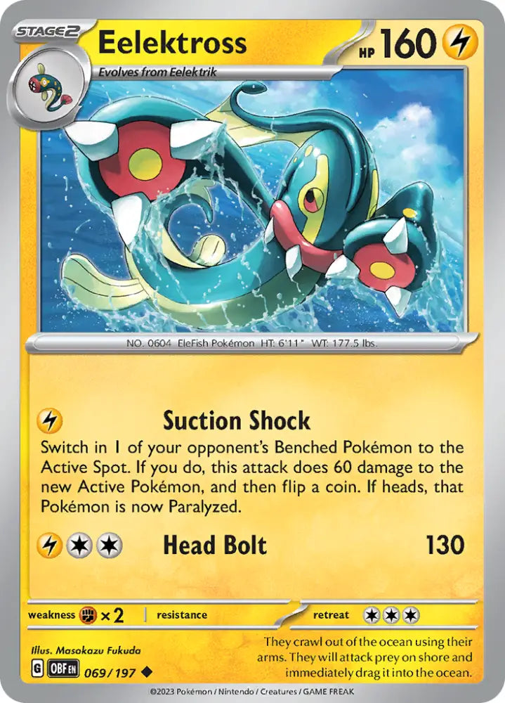 Eelektross (069/197) [Scarlet & Violet: Obsidian Flames] - Pokemon Single