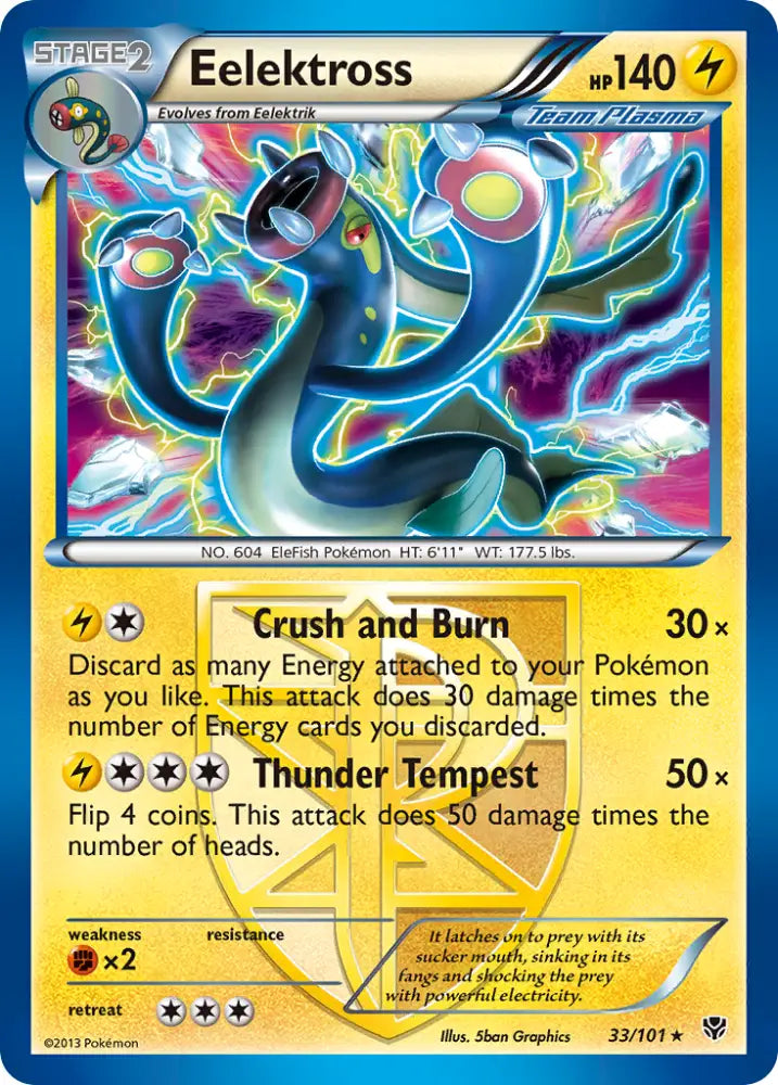 Eelektross (33/101) [Black & White: Plasma Blast] - Pokemon Single
