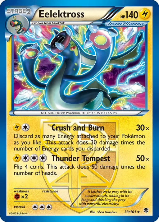 Eelektross (33/101) [Black & White: Plasma Blast] - Pokemon Single