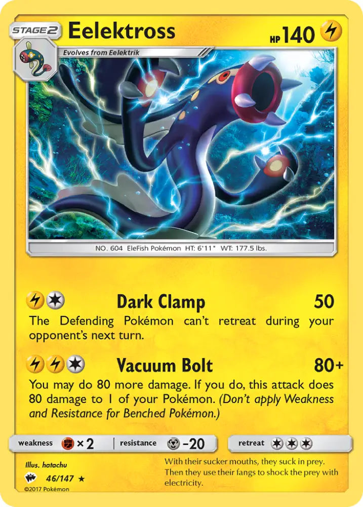 Eelektross (46/147) [Sun & Moon: Burning Shadows] - Pokemon Single