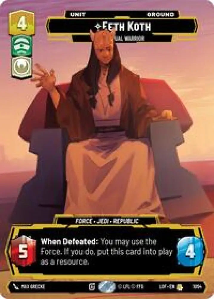 Eeth Koth - Spiritual Warrior (Prestige) (1054) [Legends of the Force]