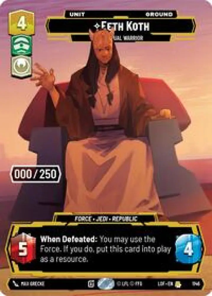 Eeth Koth - Spiritual Warrior (Serialized) (1146) [Legends of the Force]
