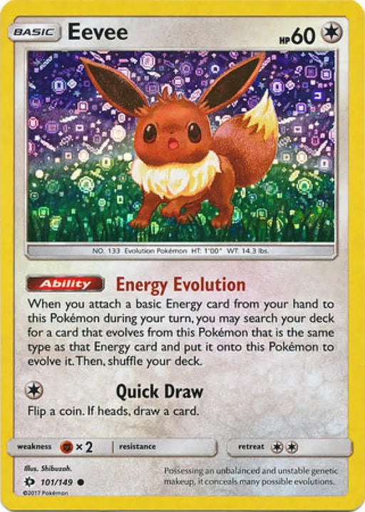 Eevee (101/149) (General Mills Promo) [Sun & Moon: Base Set] - Pokemon Single