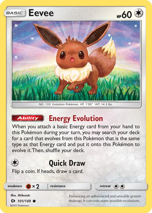 Eevee (101/149) [Sun & Moon: Base Set] - Pokemon Single