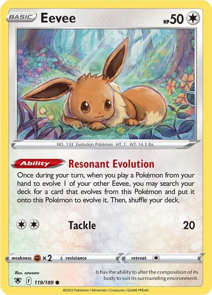 Eevee (119/189) [Sword & Shield: Astral Radiance] - Pokemon Single