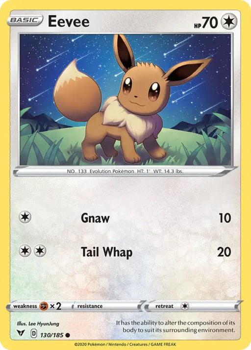 Eevee (130/185) [Sword & Shield: Vivid Voltage] - Pokemon Single