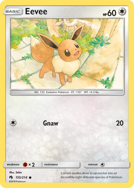 Eevee (155/214) [Sun & Moon: Lost Thunder] - Pokemon Single