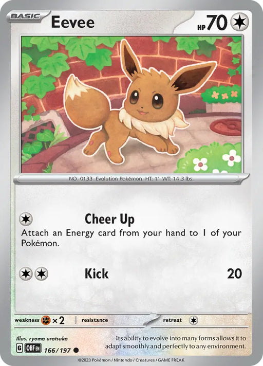 Eevee (166/197) [Scarlet & Violet: Obsidian Flames] - Pokemon Single