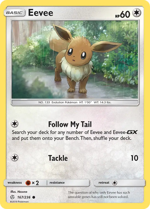 Eevee (167/236) [Sun & Moon: Cosmic Eclipse] - Pokemon Single
