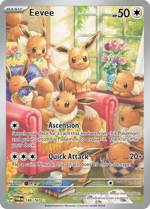 Eevee (188/167) [Scarlet & Violet: Twilight Masquerade] - Pokemon Single