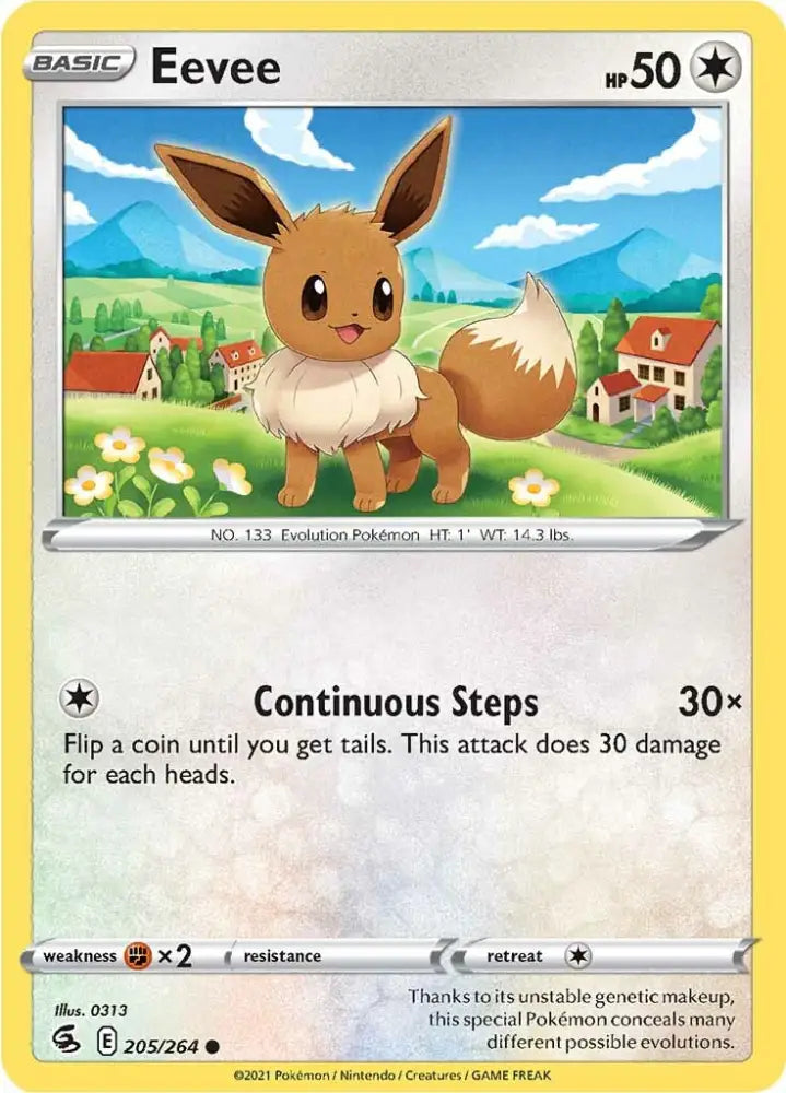 Eevee (205/264) [Sword & Shield: Fusion Strike] - Pokemon Single