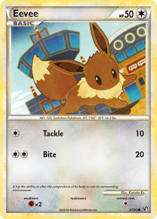 Eevee (47/90) [HeartGold & SoulSilver: Undaunted] - Pokemon Single