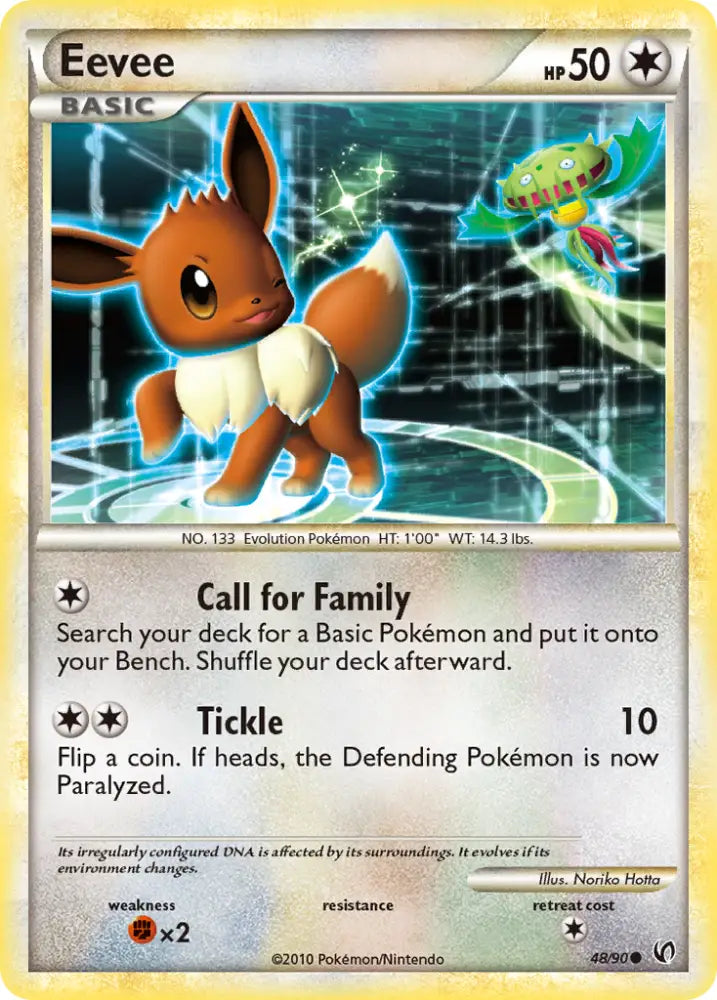 Eevee (48/90) [HeartGold & SoulSilver: Undaunted] - Pokemon Single