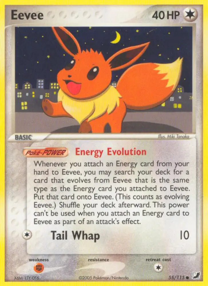 Eevee (55/115) [EX: Unseen Forces] - Pokemon Single