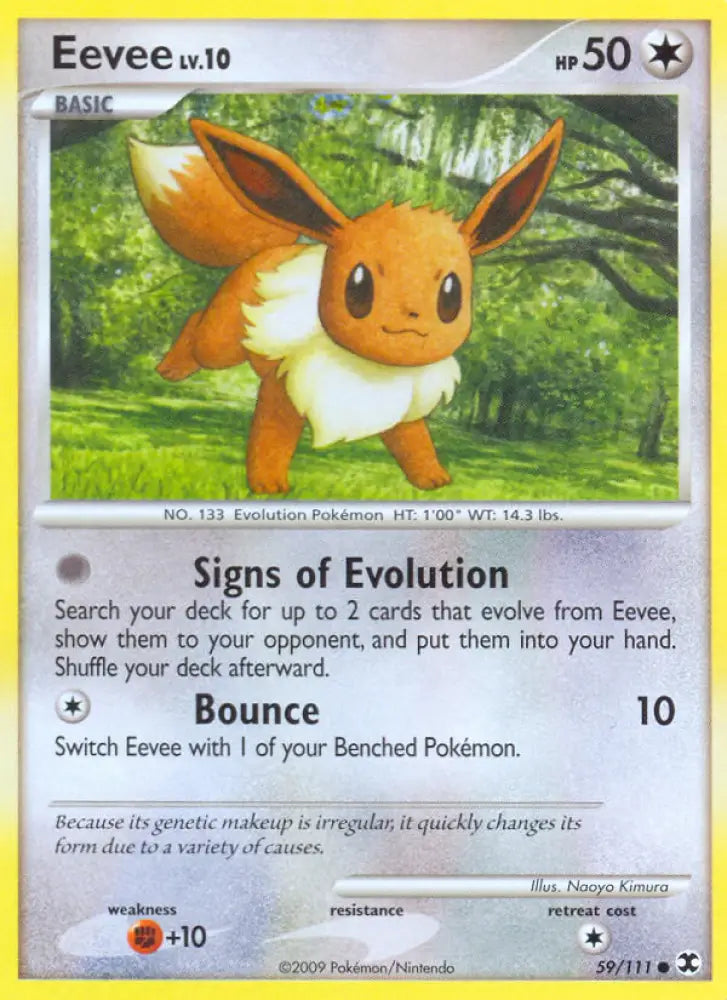 Eevee (59/111) [Platinum: Rising Rivals] - Pokemon Single