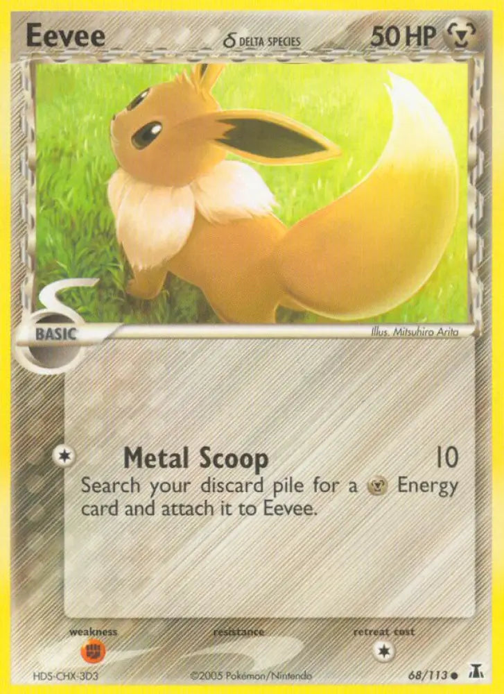 Eevee (68/113) (Delta Species) [EX: Delta Species] - Pokemon Single