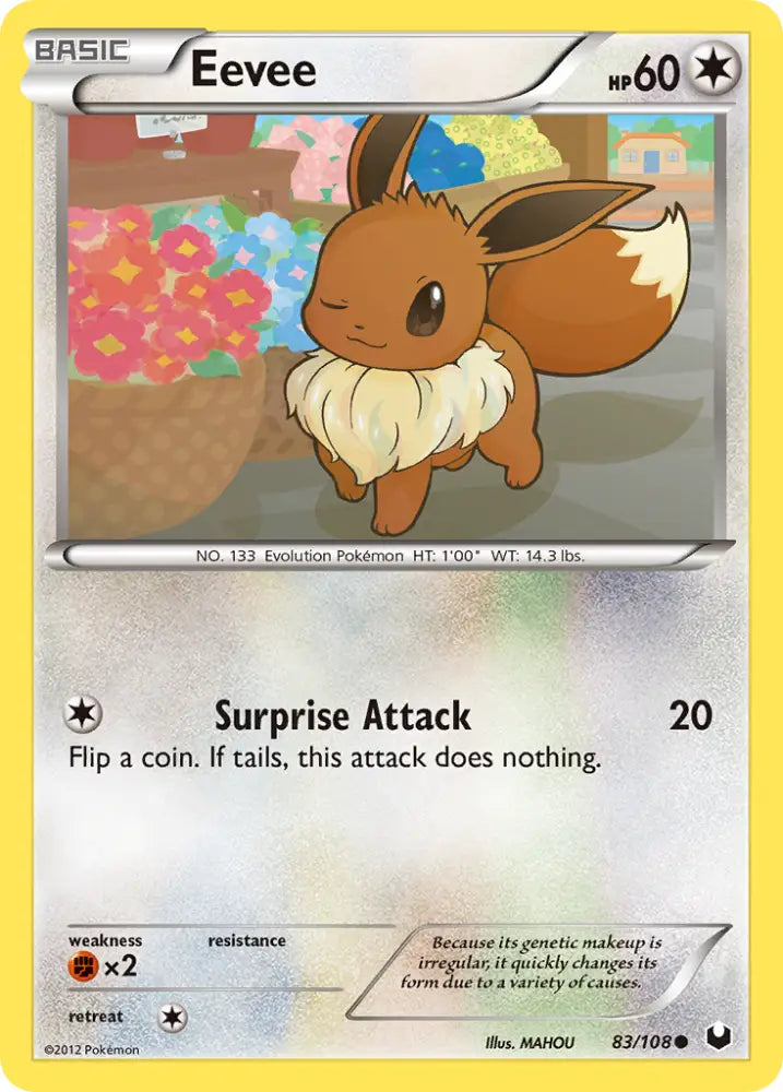 Eevee (83/108) [Black & White: Dark Explorers] - Pokemon Single