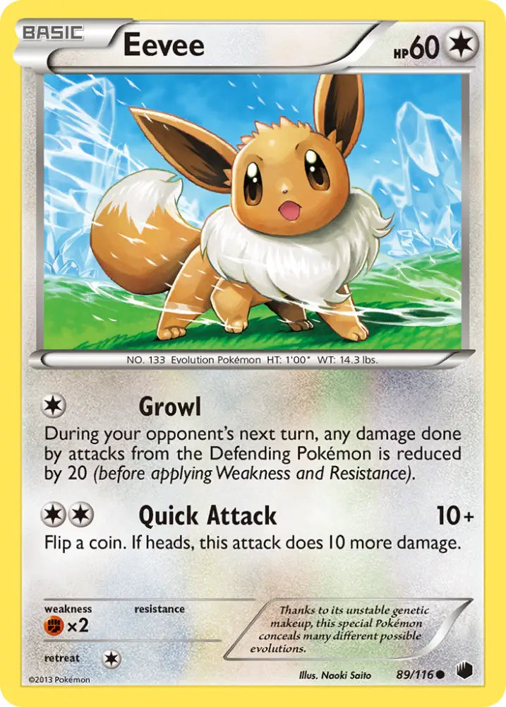 Eevee (89/116) [Black & White: Plasma Freeze] - Pokemon Single