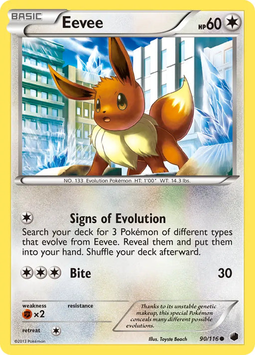 Eevee (90/116) [Black & White: Plasma Freeze] - Pokemon Single