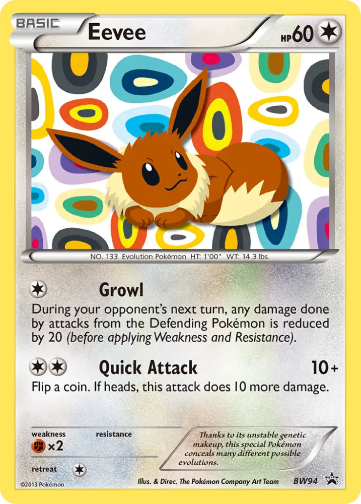 Eevee (BW94) [Black & White: Black Star Promos] - Pokemon Single