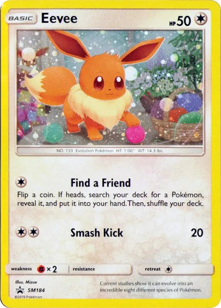 Eevee (SM184) (Cosmos Holo) [Sword & Shield: Black Star Promos] - Pokemon Single