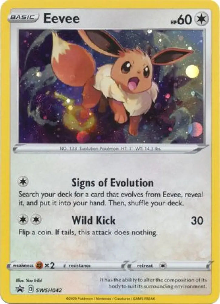 Eevee (SWSH042) [Sword & Shield: Black Star Promos] - Pokemon Single