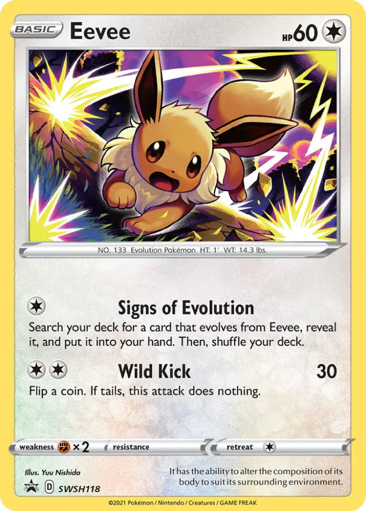 Eevee (SWSH118) [Sword & Shield: Black Star Promos] - Pokemon Single