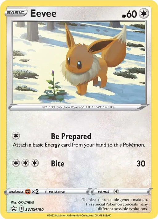 Eevee (SWSH190) [Sword & Shield: Black Star Promos] - Pokemon Single