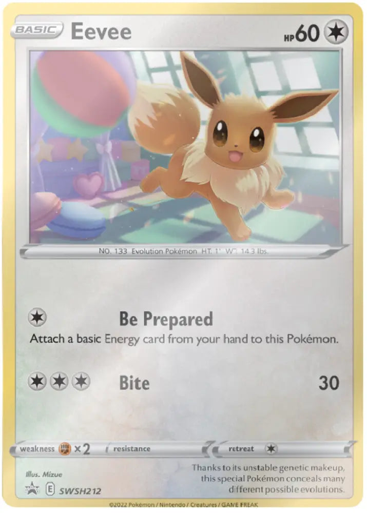 Eevee (SWSH212) [Sword & Shield: Black Star Promos] - Pokemon Single
