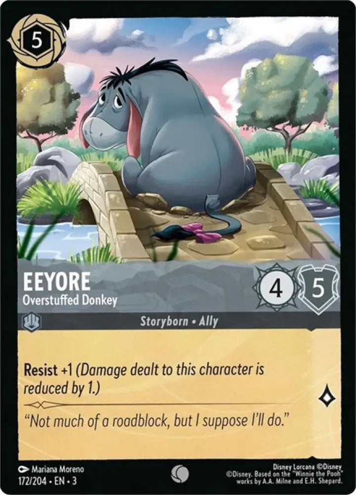 Eeyore - Overstuffed Donkey (172/204) [Into the Inklands] - Lorcana Single