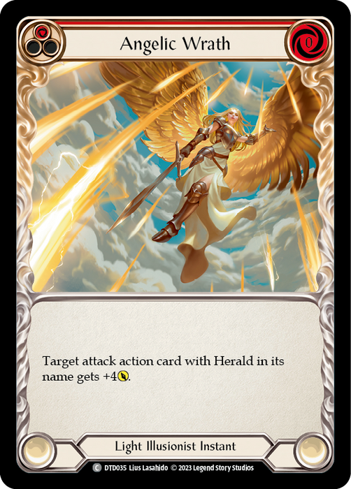 Angelic Wrath (Red) [Dusk Till Dawn] Rainbow Foil