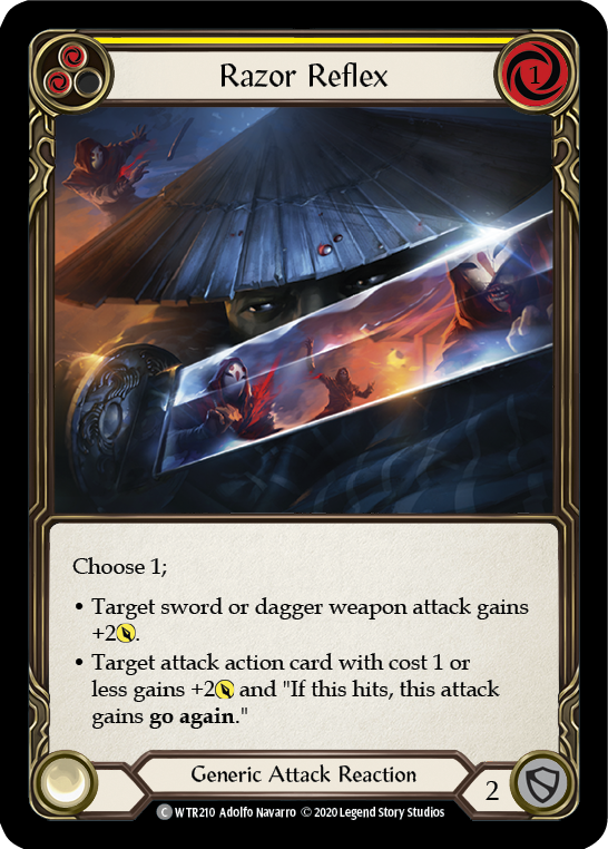 Razor Reflex (Yellow) [Welcome to Rathe Unlimited] Unlimited Rainbow Foil
