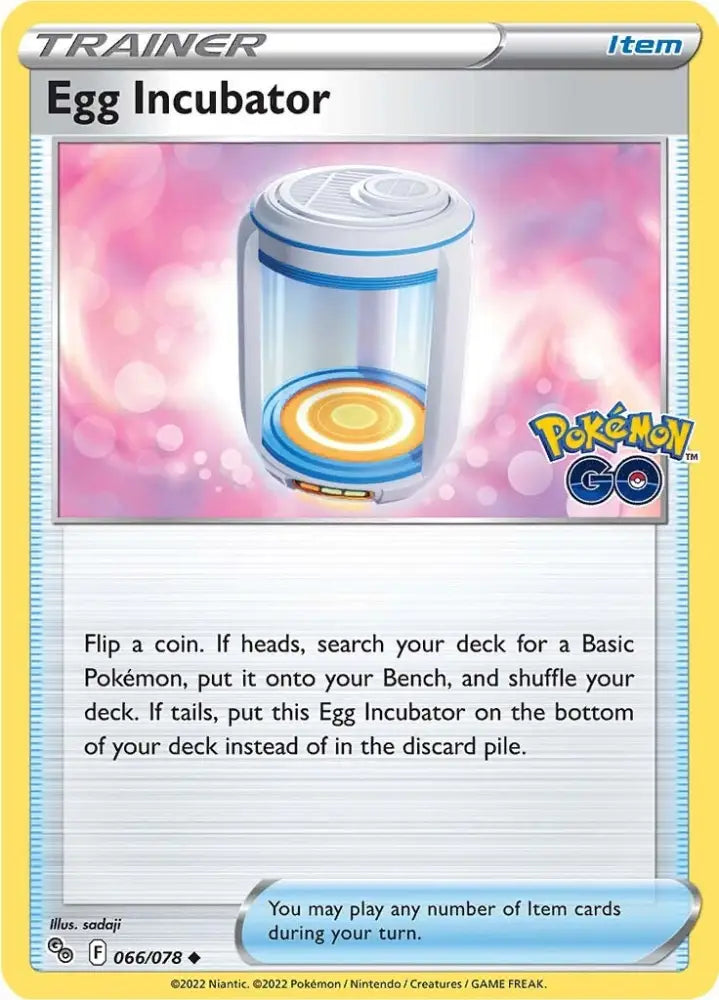 Egg Incubator (066/078) [Pokémon GO] - Pokemon Single