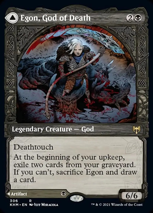 Egon God of Death // Throne of Death (Showcase) [Kaldheim] - MTG Single
