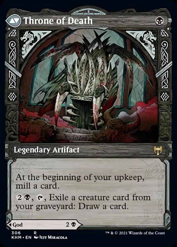 Egon God of Death // Throne of Death (Showcase) [Kaldheim] - MTG Single