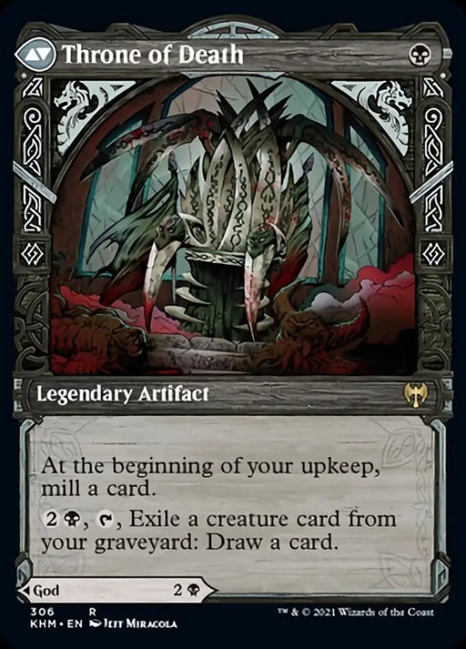 Egon God of Death // Throne of Death (Showcase) [Kaldheim] - MTG Single