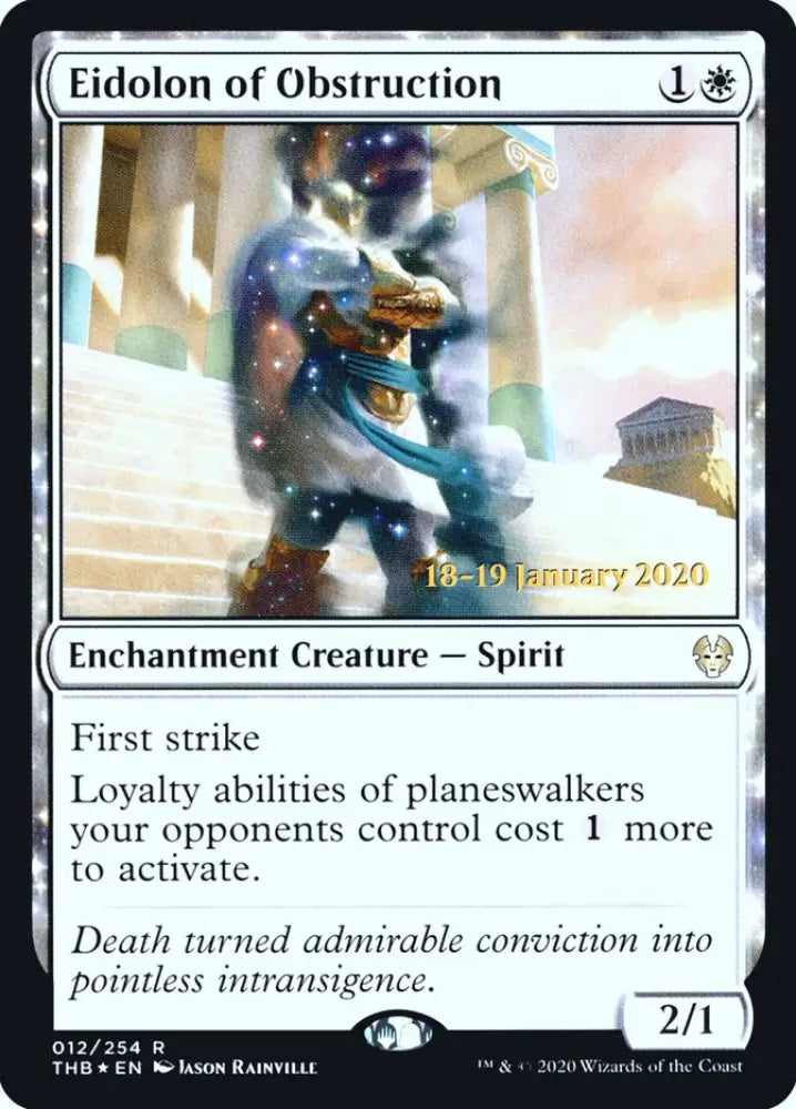 Eidolon of Obstruction [Theros Beyond Death Prerelease Promos] - MTG Single