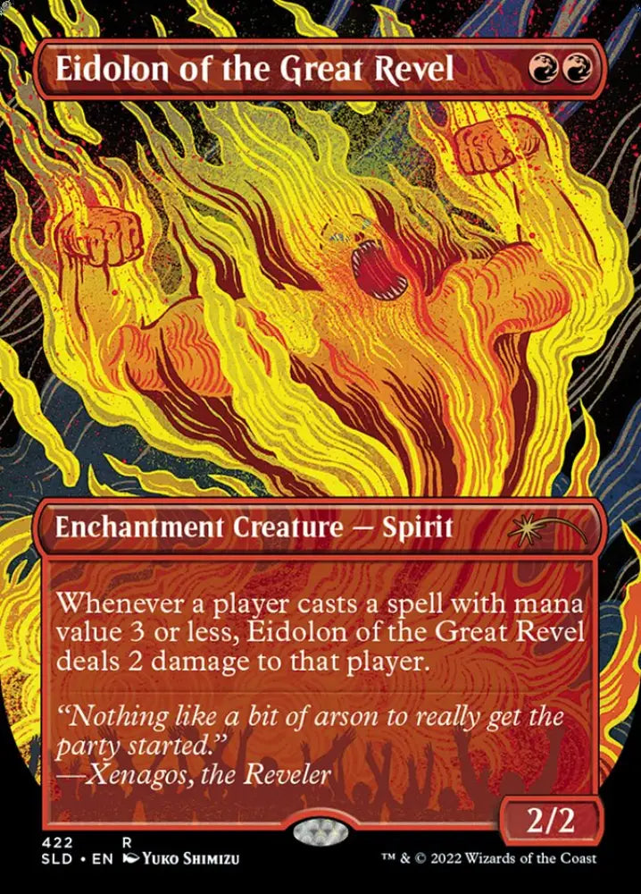 Eidolon of the Great Revel (Borderless) [Secret Lair Drop Series] - MTG Single