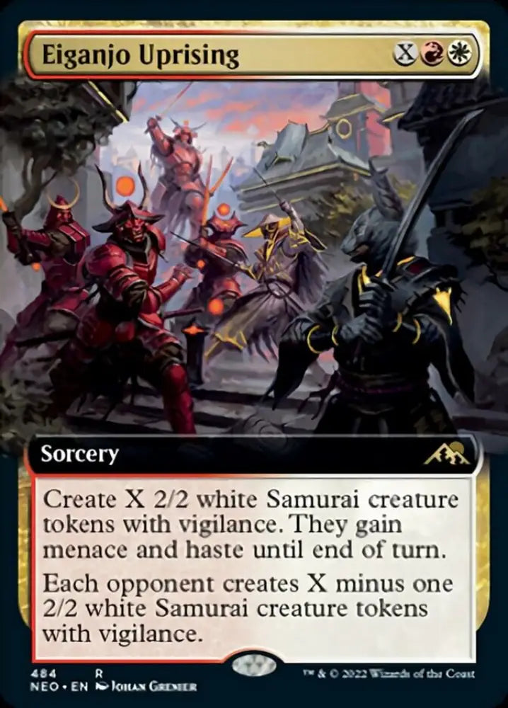 Eiganjo Uprising (Extended Art) [Kamigawa: Neon Dynasty] - MTG Single