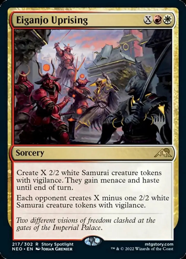 Eiganjo Uprising (Promo Pack) [Kamigawa: Neon Dynasty Promos] - MTG Single