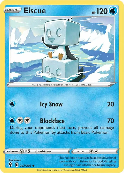 Eiscue (047/203) [Sword & Shield: Evolving Skies] - Pokemon Single